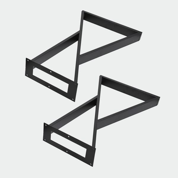 Home Soft Things Z Shape Iron Table Legs 2 Pieces Side Table legs On