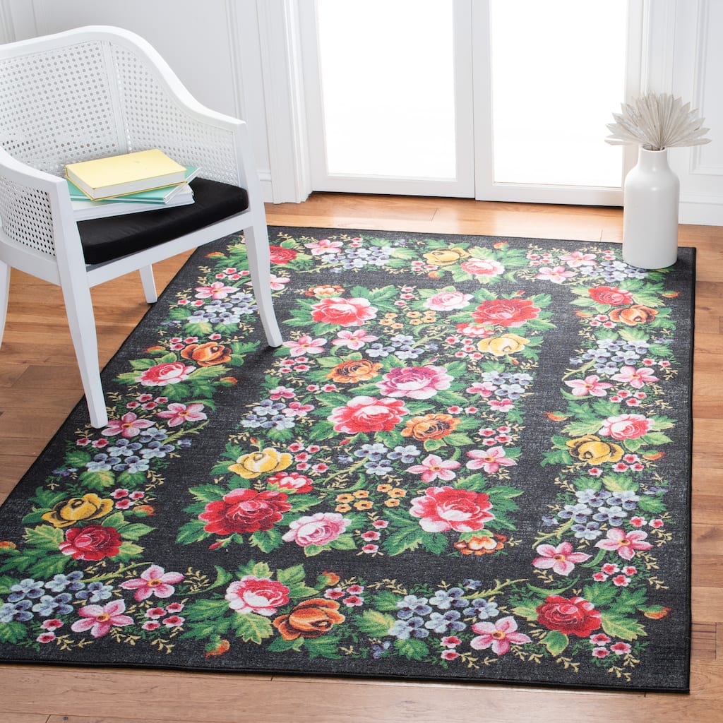 SAFAVIEH Journey Machine Washable Slip Resistant Janeen Traditional Oriental