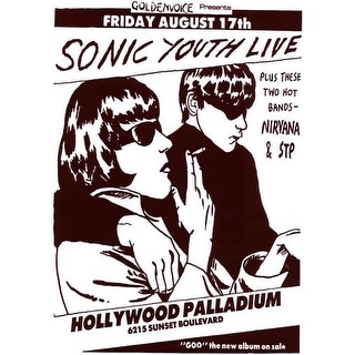 Sonic Youth Live Hollywood Palladium Art Poster - 24 x 36 Inch