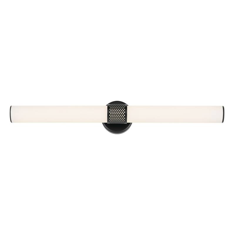 Kichler Lighting Sashi 32" Bath Bar Large LED with White Glass in Black