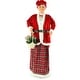 preview thumbnail 1 of 9, Fraser Hill Farm 58-In. Dancing Mrs. Claus with Basket, Life-Size Christmas Holiday Indoor Home Decoration