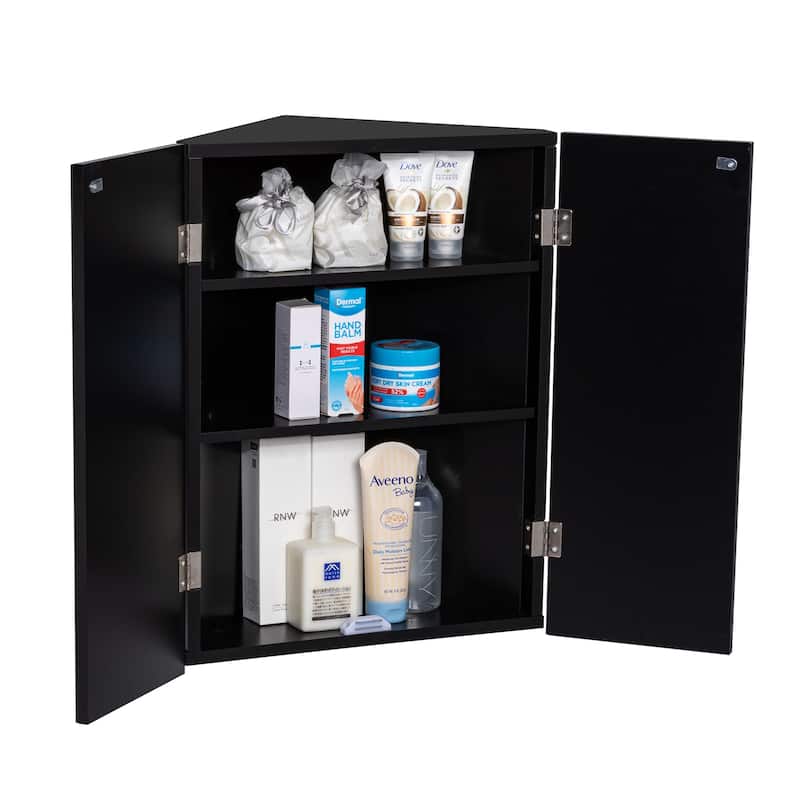 Triple Shelf Storage Cabinet Bathroom Triangle Cabinet