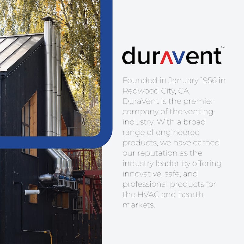 DuraVent DuraPlus 420 Stainless Steel Triple Wall Stove Pipe Connector, Silver - 10