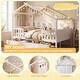 preview thumbnail 15 of 16, Costway Full Size Bed with 2 Storage Drawers, House-shaped Bed Frame