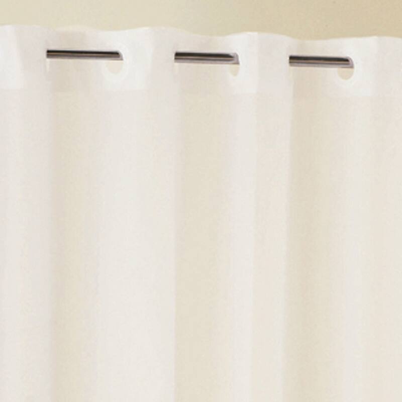 Hookless Full Length PEVA Shower Curtain with Flex-On Rings
