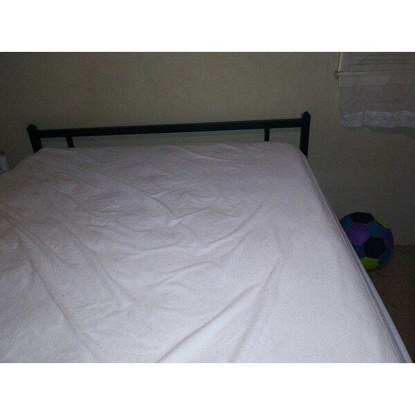 Ivinta Metal Bed Frame Queen Size Platform With Headboard And Footboard Sturdy Black Iron Bed Frame Overstock