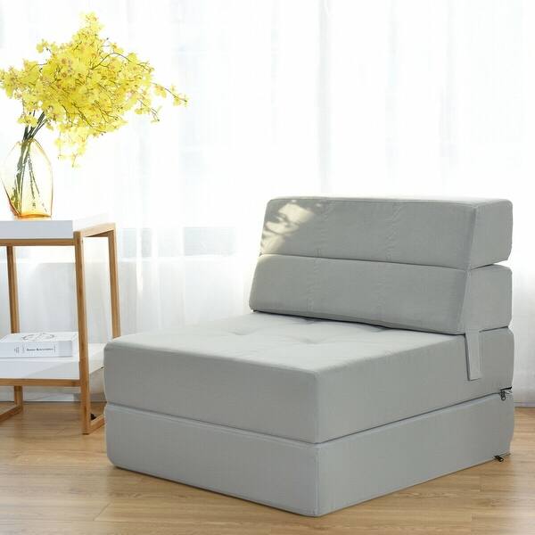 Shop Costway Tri Fold Fold Down Chair Flip Out Lounger