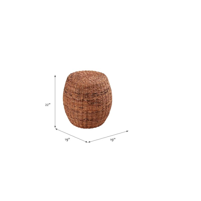 Java Wicker End Table