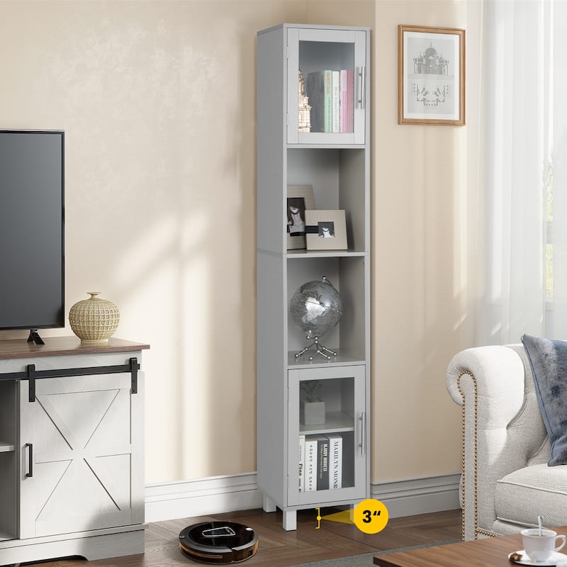 Costway 71'' Tall Tower Bathroom Storage Cabinet Organizer Display - See Details