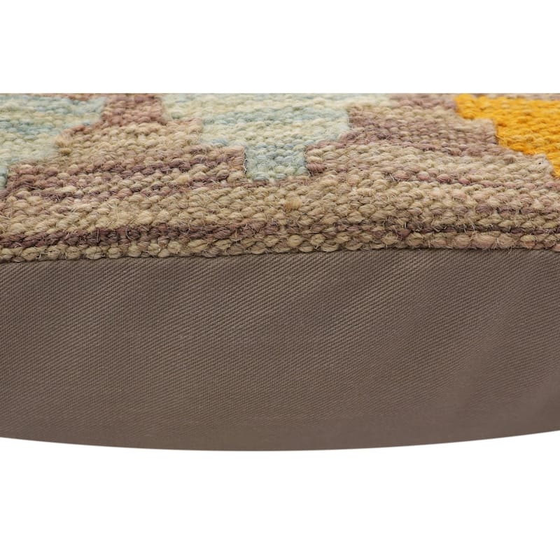 Southwestern Bates Turkish Hand-Woven Kilim Pillow - 18'' x 18''