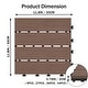 preview thumbnail 13 of 18, Domi 12" x 12" HDPE Plastic Resin Interlocking Deck Tiles, Waterproof Outdoor Patio Flooring with Drainage Design