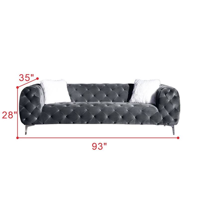 Elegant Velvet Living Room Sofa