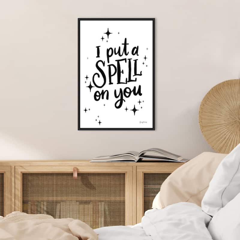 Amanti Art Sophisticated Spooky III - Spell Framed Canvas Wall Art
