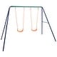 preview thumbnail 1 of 5, vidaXL Swing Set with 2 Seats Steel