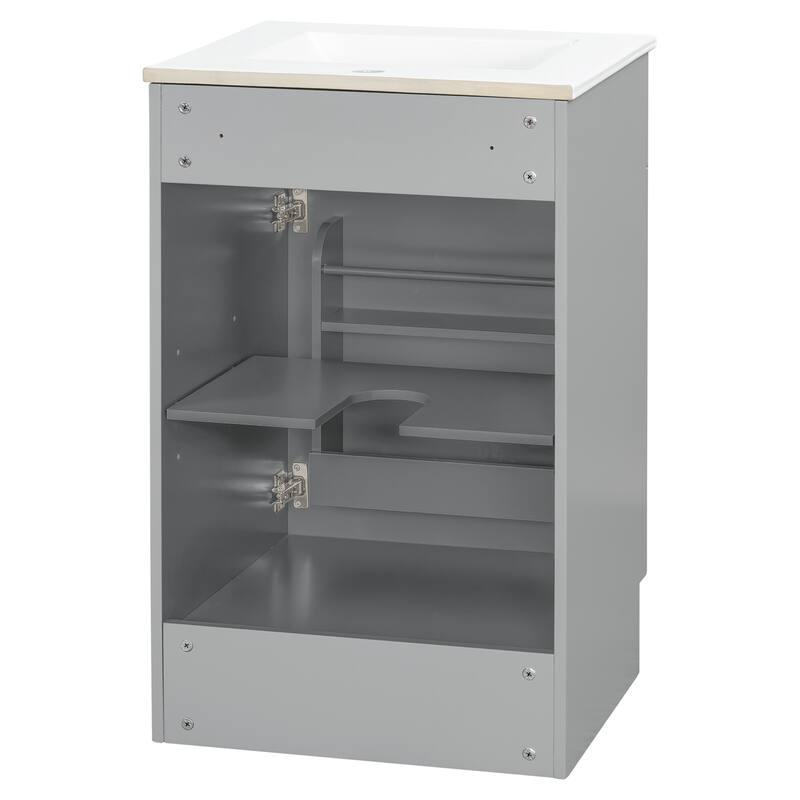 Christopher Knight Home - Ethan 20" Bathroom Wooden Vanity with Sink and Storage Cabinet