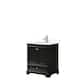 Option Dark Espresso, Chrome Trim, White Cult. Marble Top