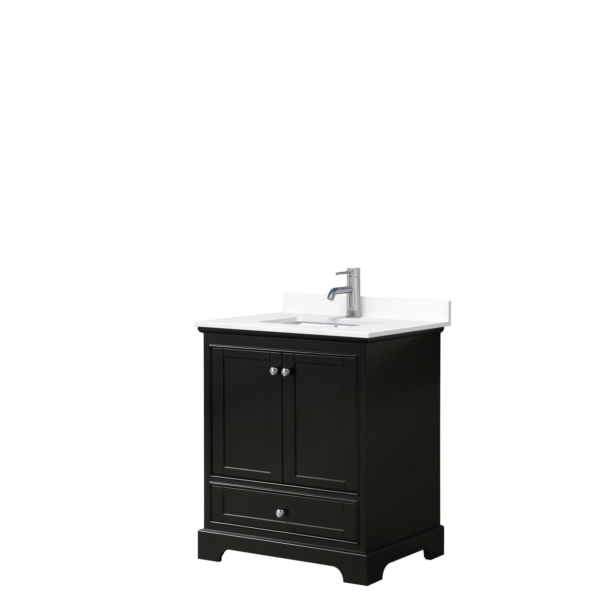 Deborah 30-inch Single Vanity, Cultured Marble Top