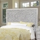preview thumbnail 1 of 3, Origins by Alpine Aria Panel Headboard in Weathered Light Gray