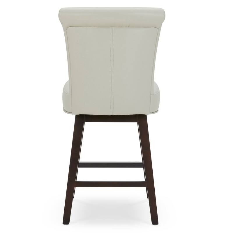 Spruce & Spring Noah Modern Upholstered Counter Height Swivel Barstool Single
