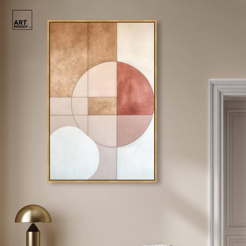 Modernist Circles II Canvas by Art Remedy