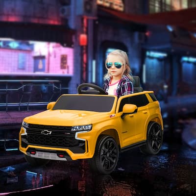 Aosom Chevrolet TAHOE Licensed Kids Ride on Car, 12V Battery Powered Kids Electric Car with Remote Control