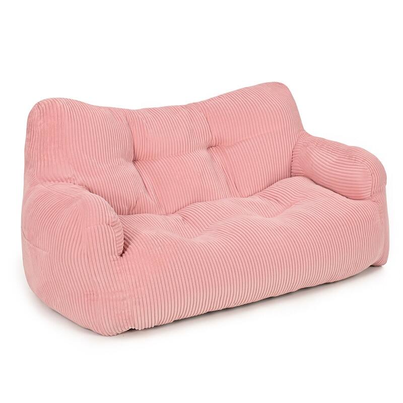 Pamapic Bean Bag Chair, Double Seater Corduroy Lazy Sofa
