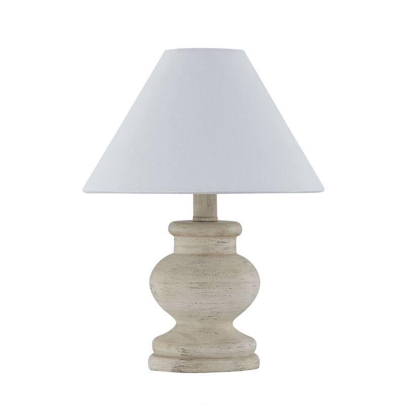 Amos 12" Mini Lamp with Linen Shade, Beige (Set of 2)