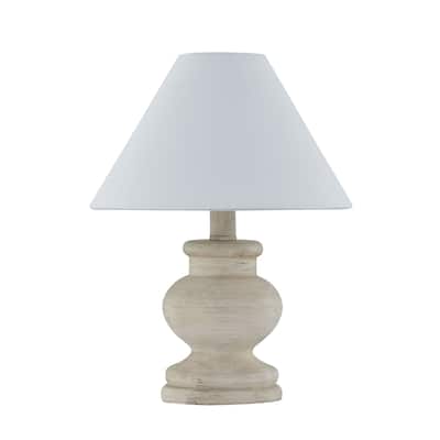 Amos 12" Mini Lamp with Linen Shade, Beige (Set of 2)