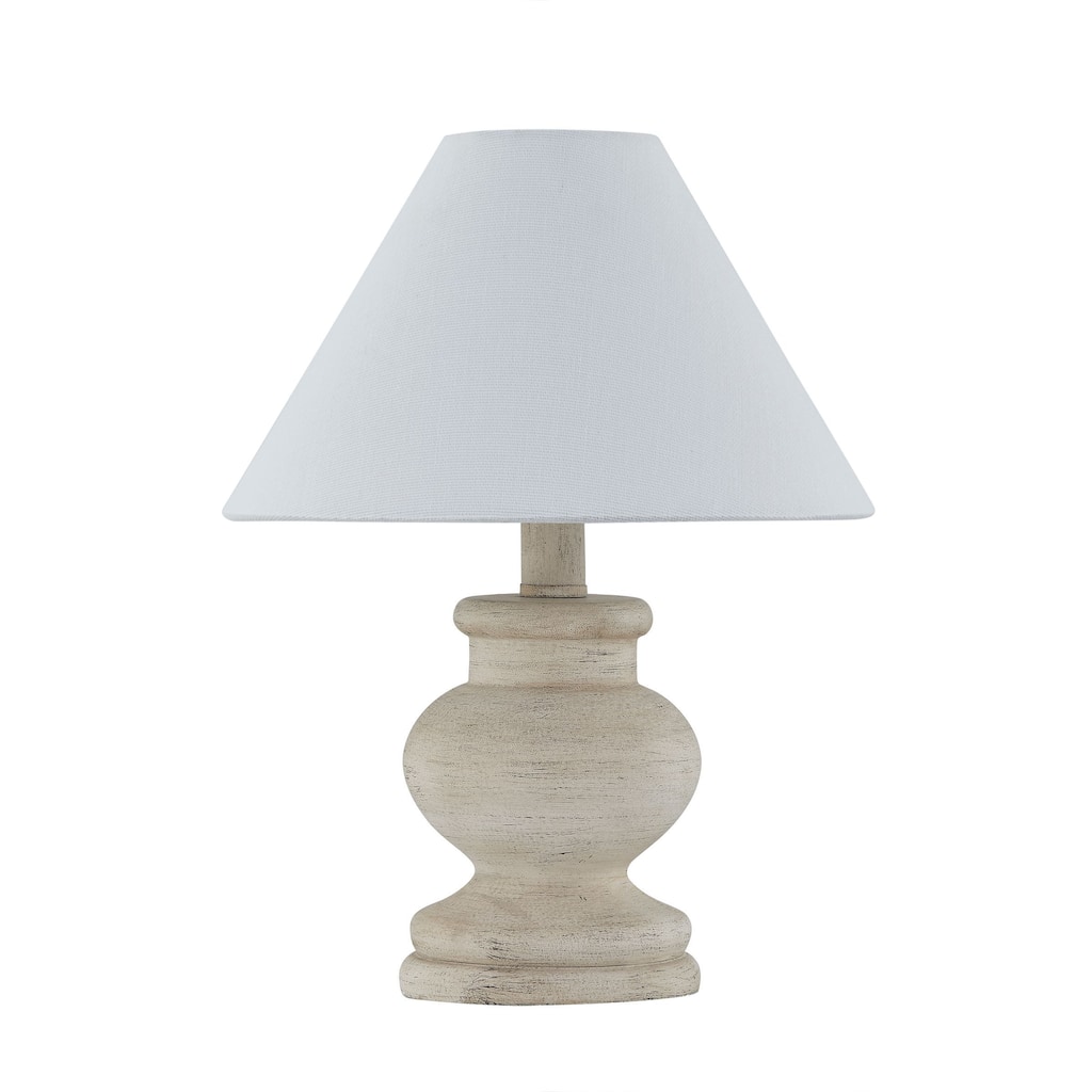 Amos 12" Mini Lamp with Linen Shade, Beige (Set of 2)