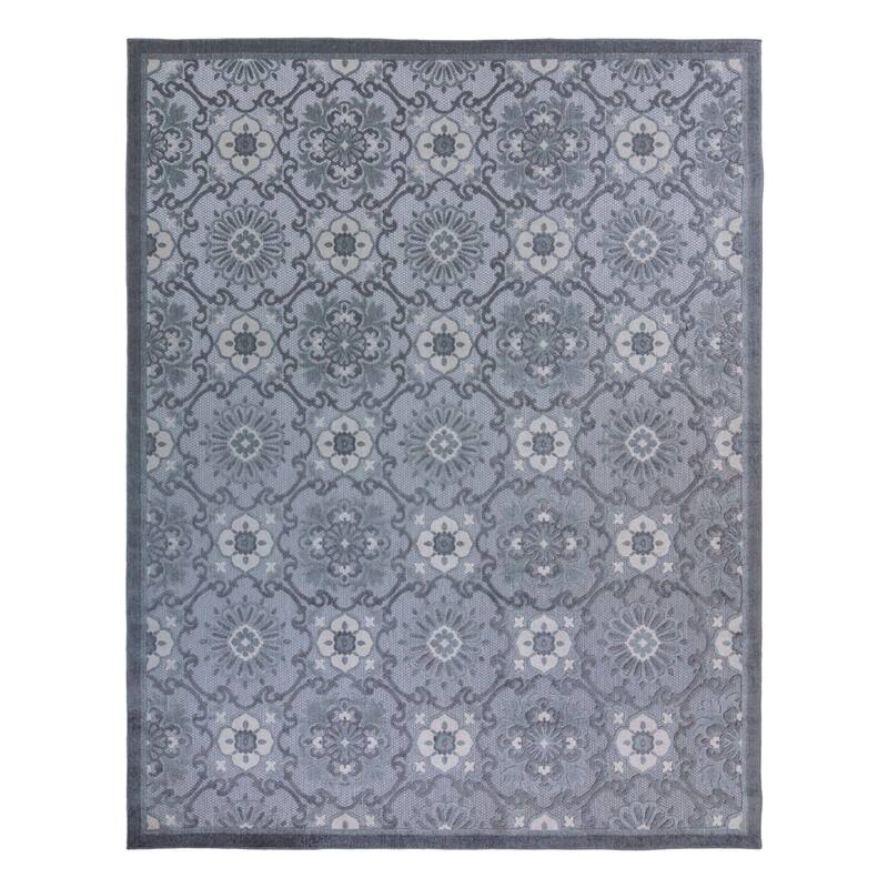 Gertmenian Kalari Modern Bold Multicolored High-Low UV Protected Polypropylene Woven Indoor/ Outdoor Area Rug Collection