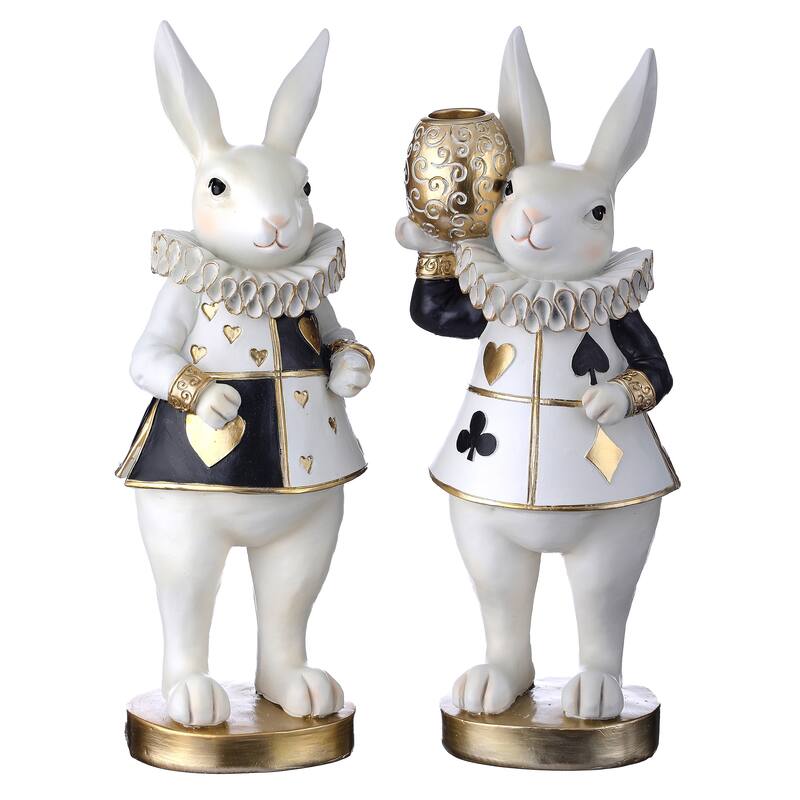 11" Resin Royal Bunny