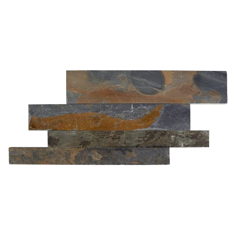 Linear Lines 6 in. x 12 in. Split Face Slate Wall Tile