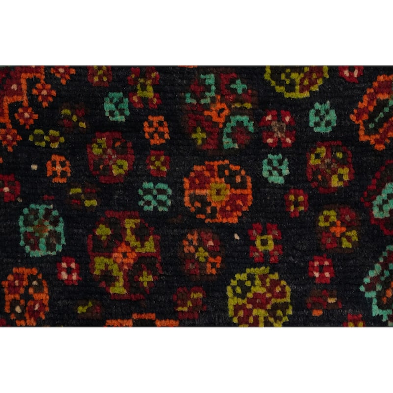 Hand Knotted Oriental 100% Wool Carpet Traditional Medallion Red Qashqai Area Rug - 7' 10'' X 4' 8''
