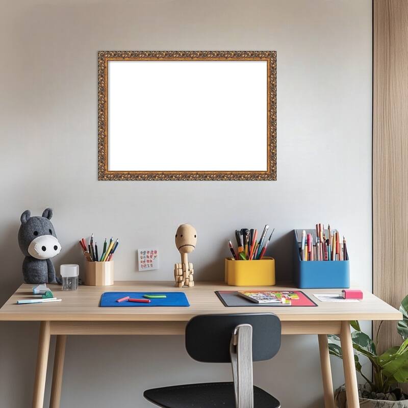 Amanti Art Antique Bronze Framed Dry Erase Magnetic Board