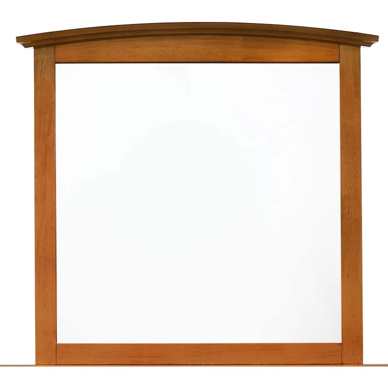 Wooden Framed Rectangular Dresser Wall Mirror - 37" - Brown
