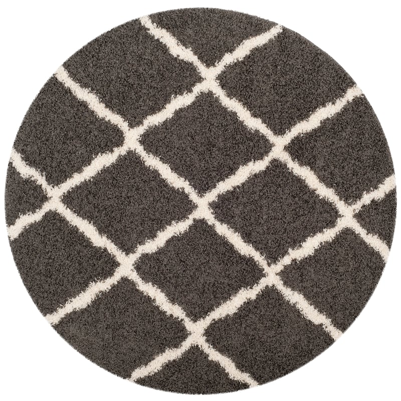 SAFAVIEH Dallas Shag Hacer Trellis 1.5-inch Thick Rug