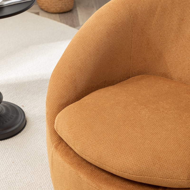 Roundhill Furniture Winnie Modern Swivel Barrel Chair