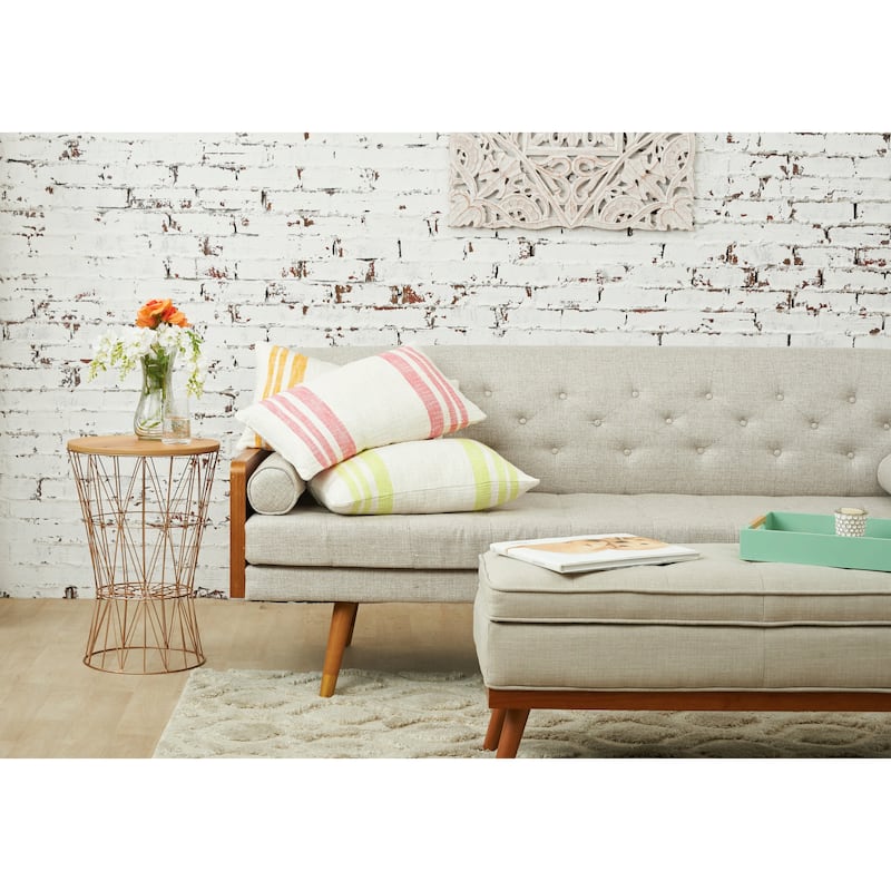 Morgan Hibiscus Woven Throw Pillow