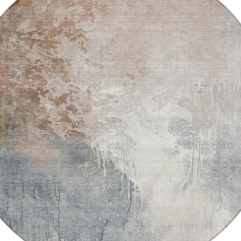 HomeRoots Abstract Transitional Rectangle Outdoor Rug