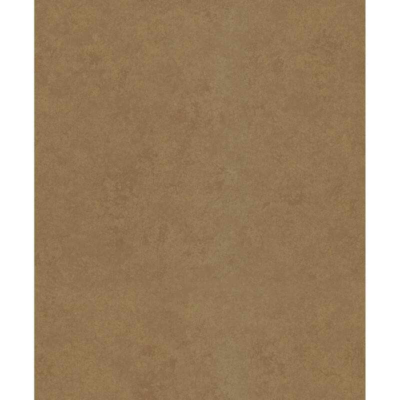 Galerie Wallcoverings Terra Collection Textured Plaster Matte Finish Clay Ink on Non-Woven Wallpaper Roll - 33-feet long x 21-inches wide - Bronze