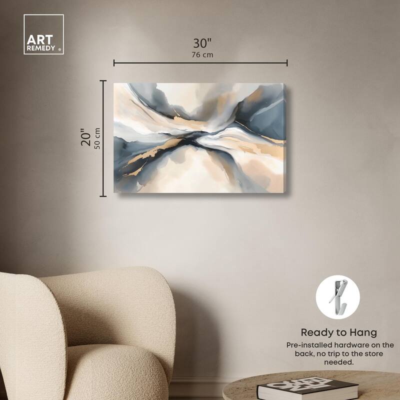 Dynamic Swirls I Canvas by Art Remedy, Gallery Wrapped