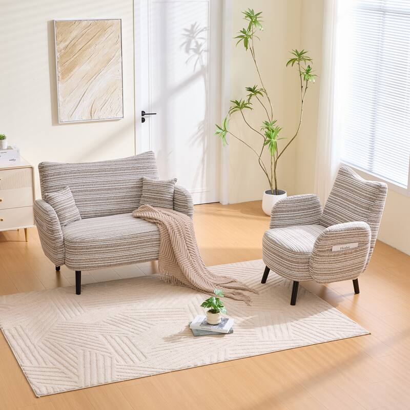 Modern style two-seater sofa