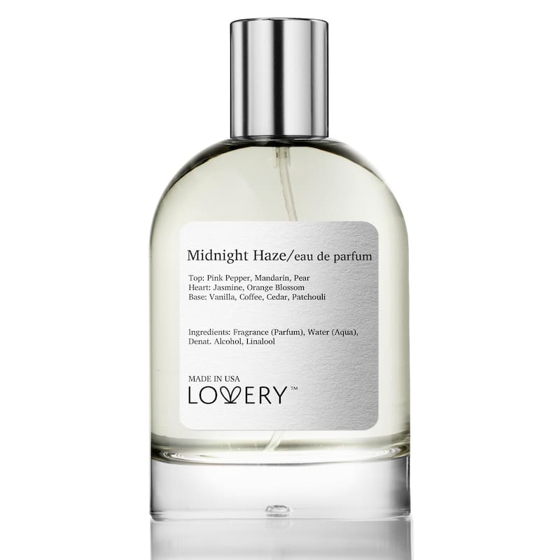 Lovery Midnight Haze Eau de Parfum Spray, Made in USA, 3.4 oz