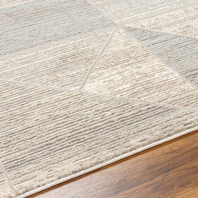 Livabliss Alder Machine Washable Geometric Area Rug