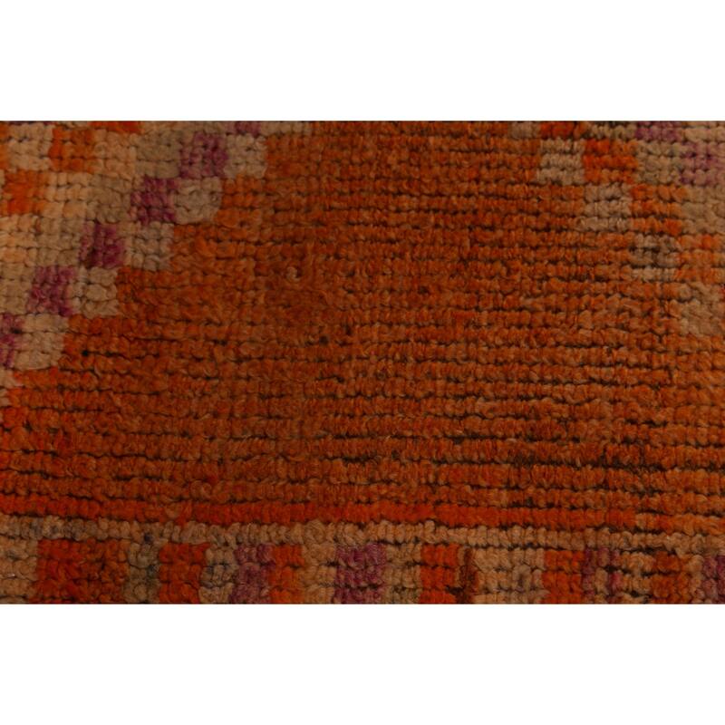 Anatolian Turkish Vintage Runner Rug Hand-Knotted Wool Carpet - 2'11"x 12'3"