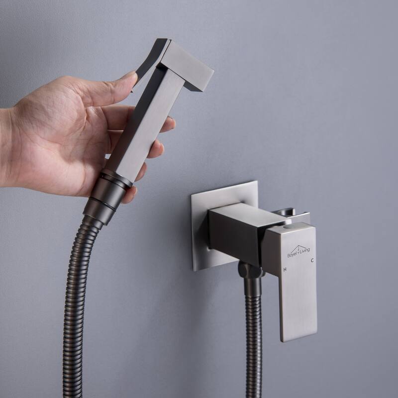 Wall Mount Single-Handle Bidet Faucet with Handle