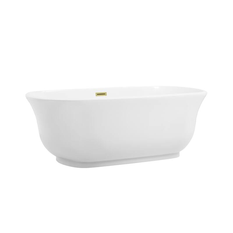 Cameron Soaking Bathtub in Glossy White