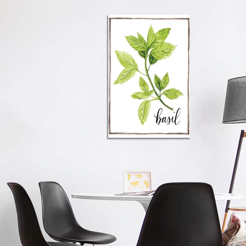iCanvas "Watercolor Herbs I" by Grace Popp Canvas Print - 40x26x1.5