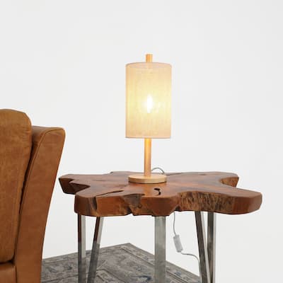 Oak Table Lamp Modern Classic Desk Light European Wood Design Rattan Shade 110V for Living Room Bedroom Study
