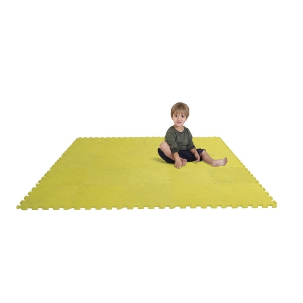Edushape Puzzle Play Mat Set, 12 Inches, Yellow, Set of 25. Opens flyout.